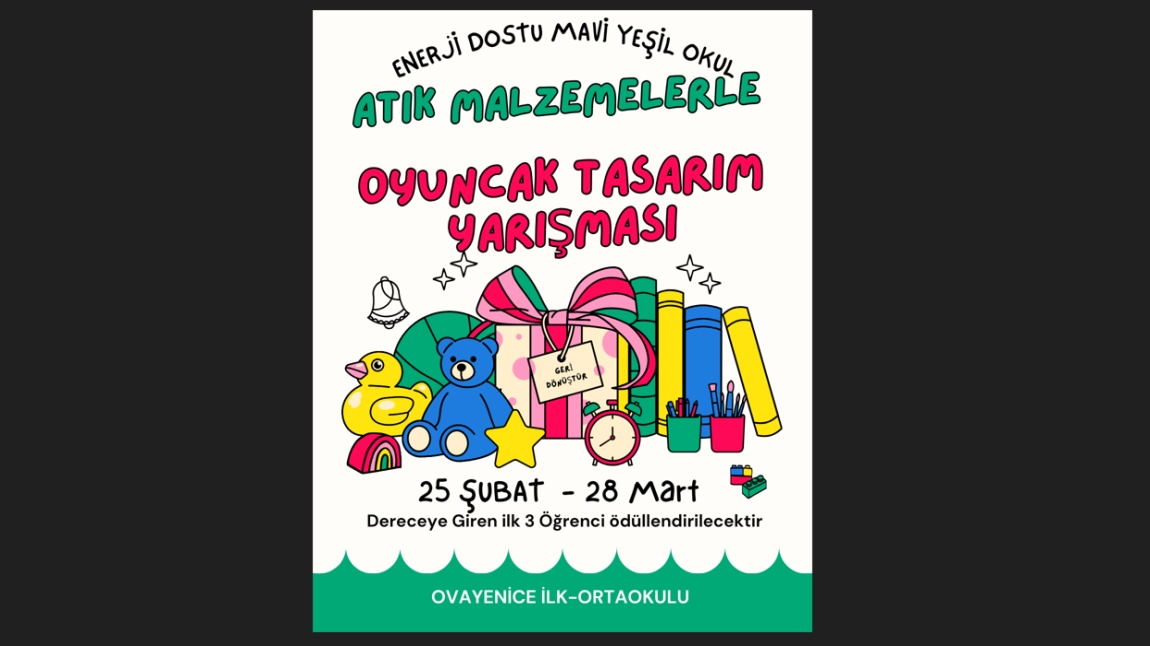ENERJİ DOSTU MAVİ YEŞİL OKUL PROJESİ BAŞLIYOR